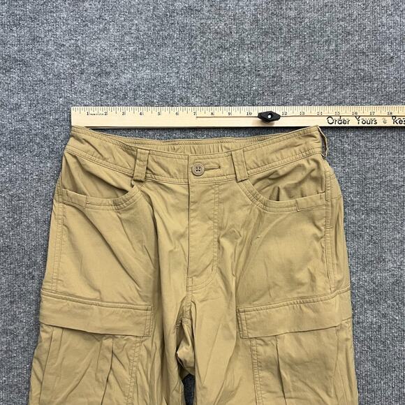REI Co-op Convertible Pants Men's 30 X 30 Brown Logo Cargo Pockets Straight Leg - Picture 9 of 16